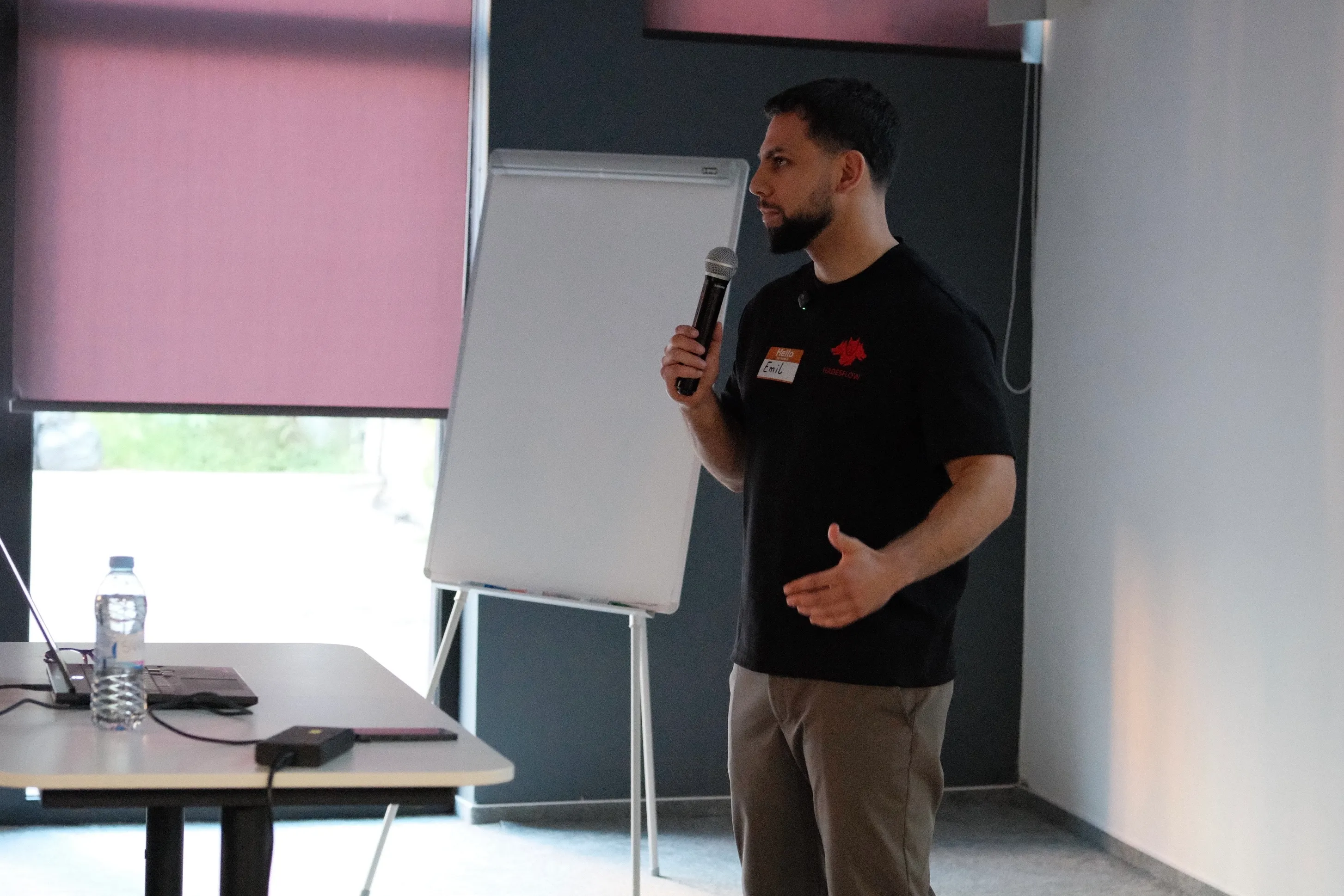 Speaking on self-hosting n8n at the 2nd n8n Community Meeting in Bulgaria